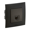 Legrand - RJ45 Ethernet-wandcontactdoos met NILOE-frame, zwart
