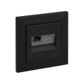 Legrand - RJ45 Ethernet-wandcontactdoos met SUNO-afdekraam, zwart