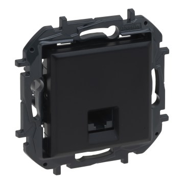 Legrand - RJ45 Ethernet-wandcontactdoos zonder afdekraam NILOE STEP, zwart