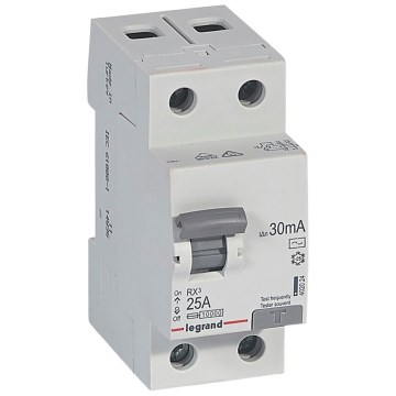 Legrand - RX3 2-polige aardlekschakelaar 2P 25 A 30 mA AC