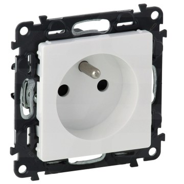 Legrand - Stopcontact voor huishoudelijk gebruik zonder afdekraam VALENA LIFE 250V wit