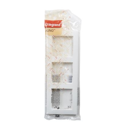 Legrand - SUNO 3-voudig afdekraam wit