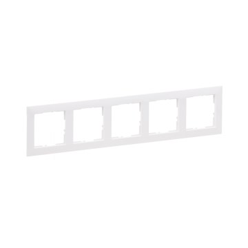 Legrand - SUNO 5-voudig afdekraam wit