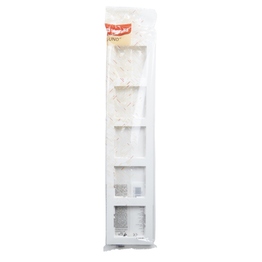 Legrand - SUNO 5-voudig afdekraam wit