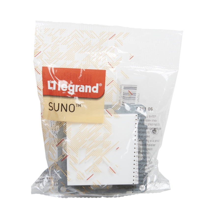 Legrand - Trappenschakelaar zonder afdekraam nr. 6 SUNO wit