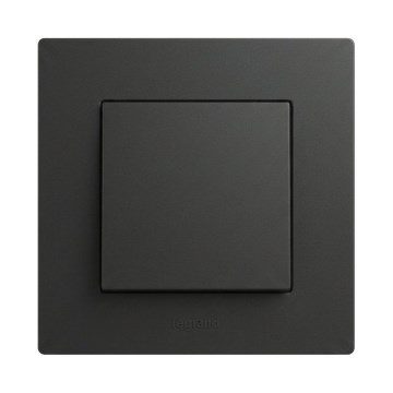 Legrand - Trapschakelaar nr. 6 met frame NILOE STEP zwart