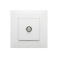 Legrand - TV-aansluiting met afdekraam NILOE wit