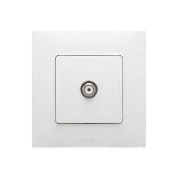 Legrand - TV-aansluiting met afdekraam NILOE wit