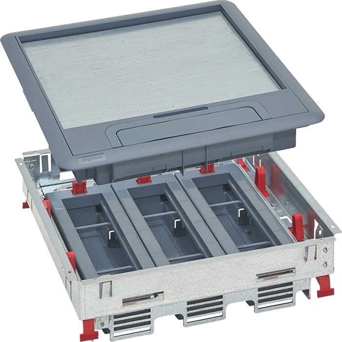LEGRAND - Vloerdoos voor dubbele vloeren 24 modules (12 apparaten 45x45)