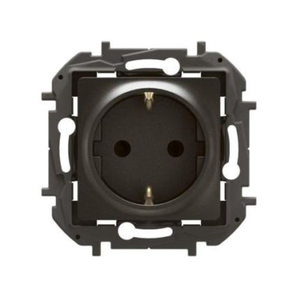 Legrand - Wandcontactdoos SCHUKO zonder afdekraam NILOE 250V zwart