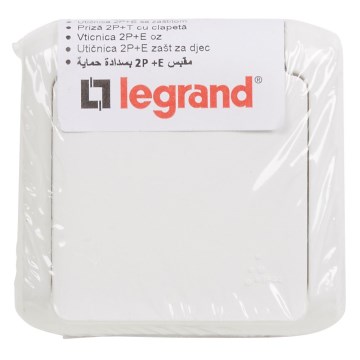Legrand - Wandcontactdoos voor huishoudelijk gebruik 250V/16A FORIX IP44 wit
