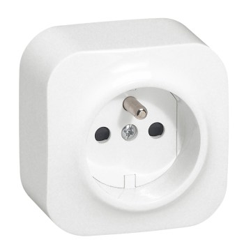 Legrand - Wandcontactdoos voor huishoudelijk gebruik 250V/16A FORIX wit