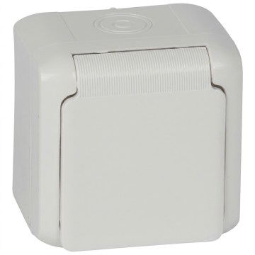 Legrand - Wandcontactdoos voor huishoudelijk gebruik FORIX 250V IP44 wit