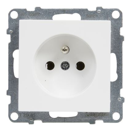 Legrand - Wandcontactdoos voor huishoudelijk gebruik zonder afdekraam SUNO 250V wit