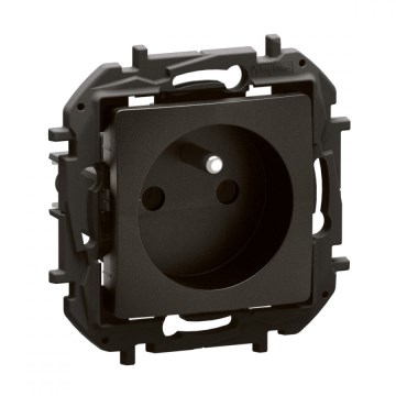 Legrand - Wandcontactdoos zonder afdekraam NILOE 250V zwart