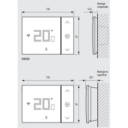 Legrand XW8002W - Slimme Thermostaat SMARTHER 230V Wi-Fi wit