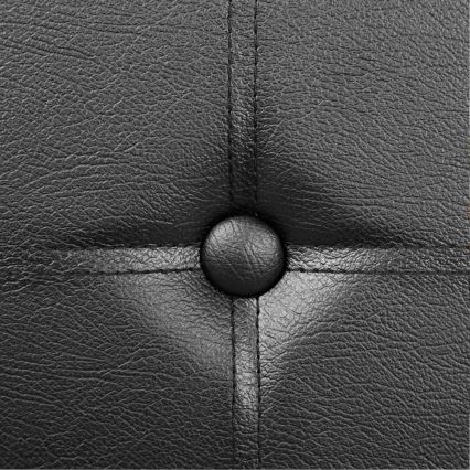 Leren bankje SULTAN zwart