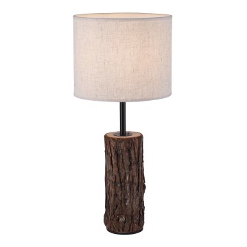 Leuchten Direkt 11233-79 - Bureaulamp BARK 1xE27/40W/230V hout