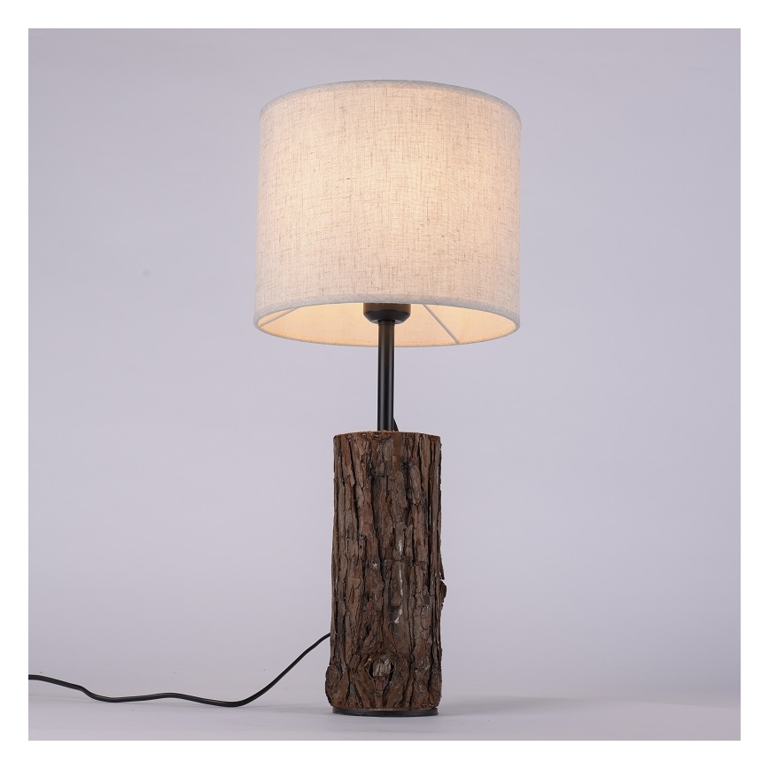 Leuchten Direkt 11233-79 - Tafellamp BARK 1xE27/40W/230V hout