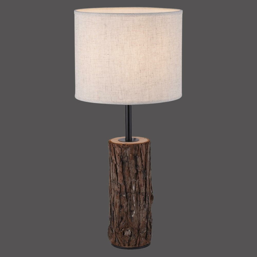 Leuchten Direkt 11233-79 - Tafellamp BARK 1xE27/40W/230V hout
