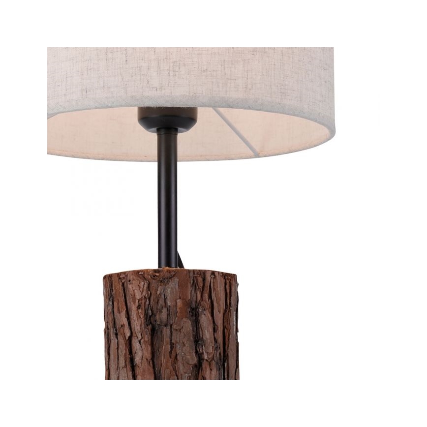 Leuchten Direkt 11233-79 - Tafellamp BARK 1xE27/40W/230V hout