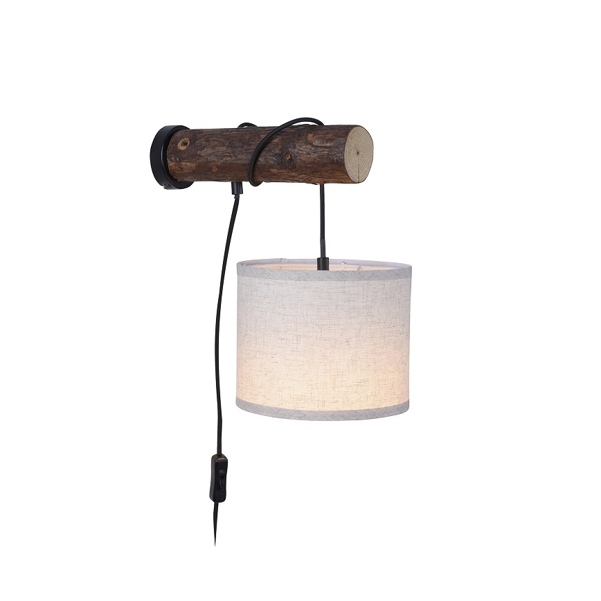 Leuchten Direkt 11235-79 - Wandlamp BARK 1xE27/40W/230V hout