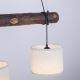 Leuchten Direkt 11238-79 - Hanglamp aan een koord BARK 3xE27/40W/230V hout