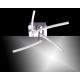 Leuchten Direkt 11291-17 - LED Hanglamp voor Oppervlak Montage  SIMON 4xLED/3W/230V glanzend chroom