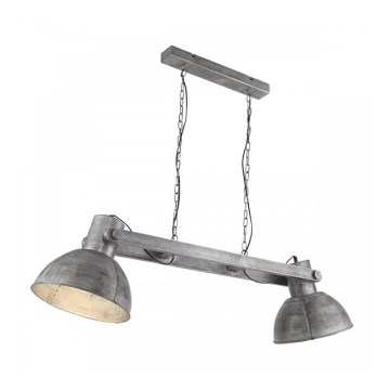 Leuchten Direkt 11483-77 - Hanglamp aan een koord SAMIA 2xE27/25W/230V