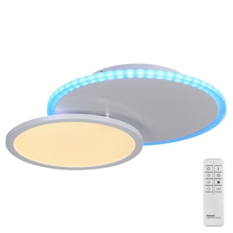 Leuchten Direkt 11662-16 - Dimbare LED RGB plafondlamp ARENDA LED/21W/230V + afstandsbediening