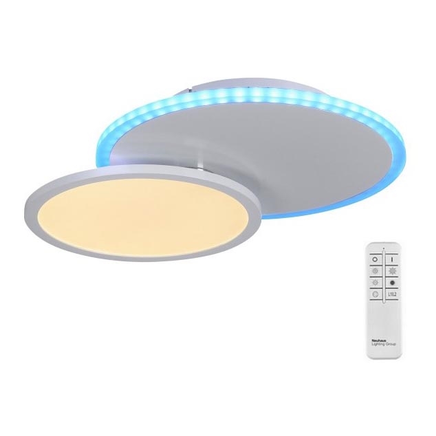 Leuchten Direkt 11662-16 - Dimbare LED RGB plafondlamp ARENDA LED/21W/230V + afstandsbediening