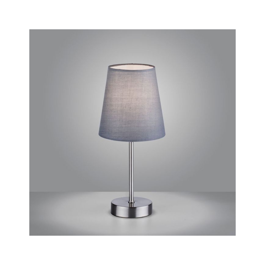 Leuchten Direkt 11680-15 - Tafellamp HEINRICH 1xE14/40W/230V grijs