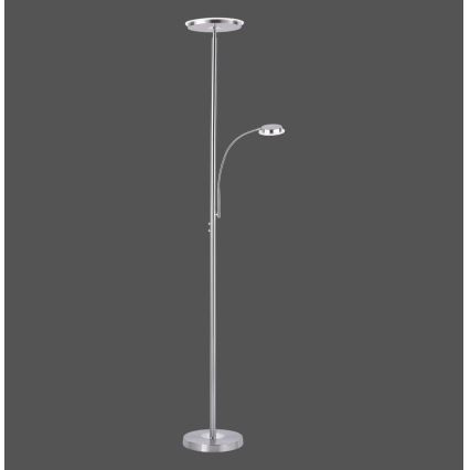 Leuchten Direkt 11709-55 - LED dimbare vloerlamp HANS LED/22W/230V + LED/4W