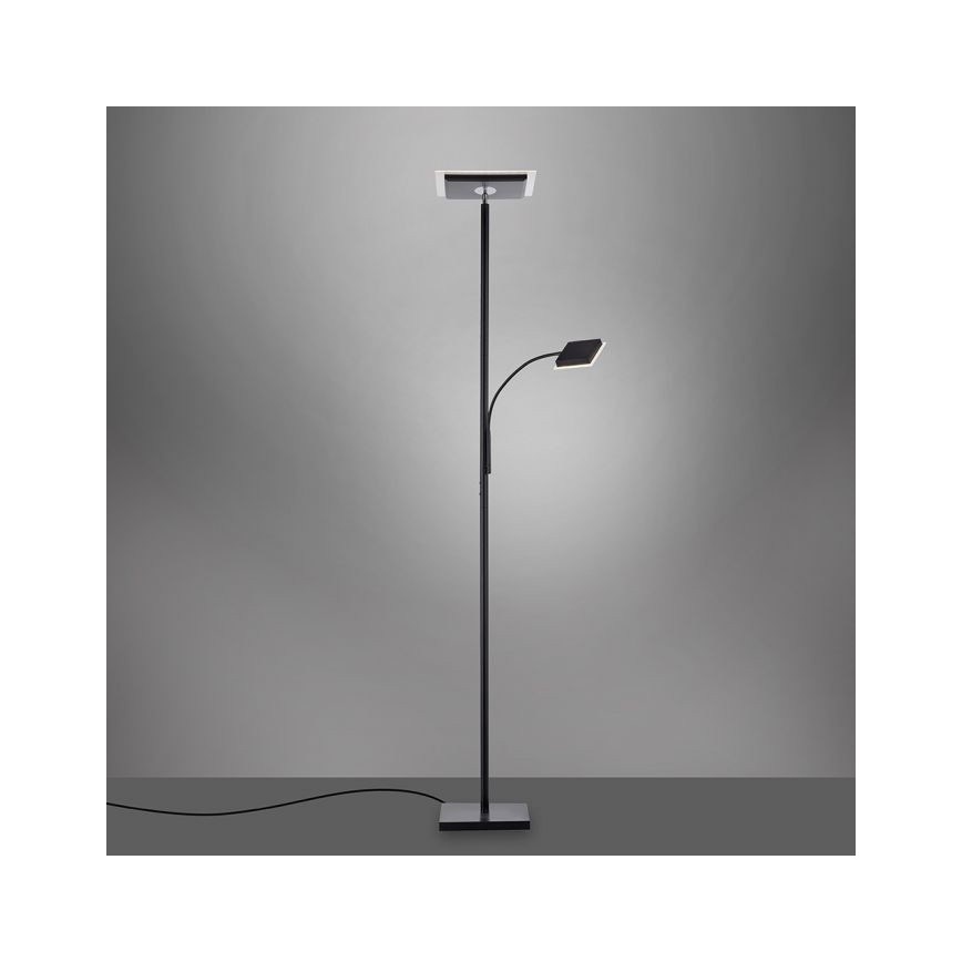 Leuchten Direkt 11710-18 - LED dimbare vloerlamp HANS LED/21,5W/230V + LED/4W