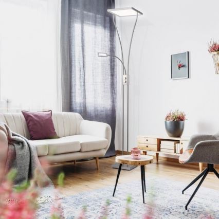 Leuchten Direkt 11722-55 - Dimbare LED-lamp MARIAN LED/33,5W/230V + LED/3,6W