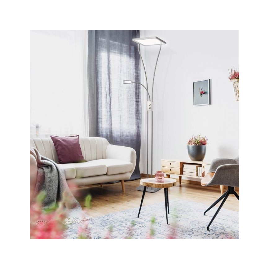 Leuchten Direkt 11722-55 - Dimbare LED-lamp MARIAN LED/33,5W/230V + LED/3,6W