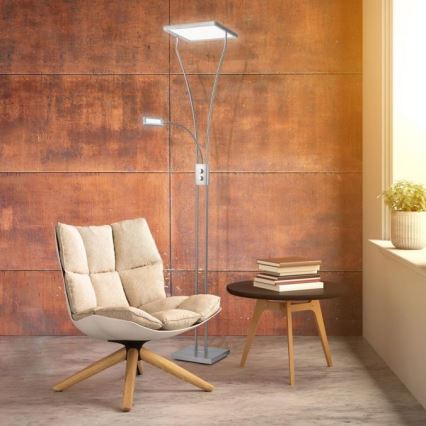 Leuchten Direkt 11722-55 - Dimbare LED-lamp MARIAN LED/33,5W/230V + LED/3,6W