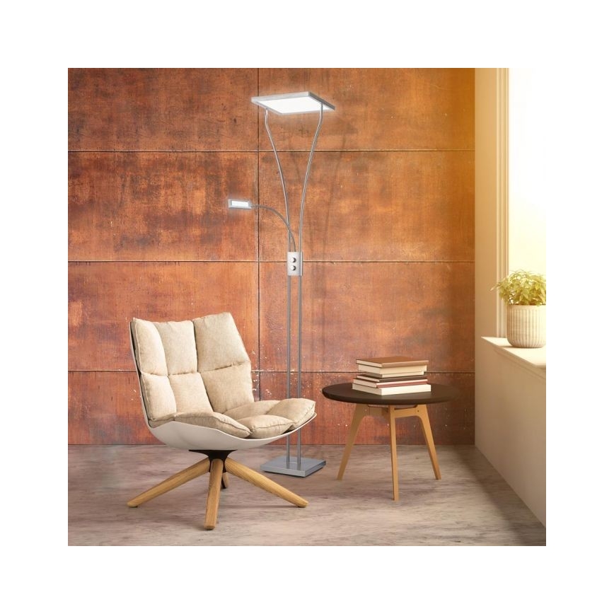 Leuchten Direkt 11722-55 - LED dimbare lamp MARIAN LED/25W/230V + LED/3.6W