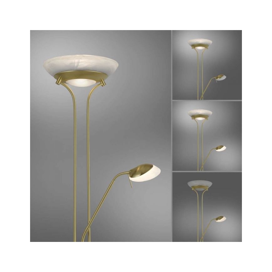 Leuchten Direkt 11730-60 - LED dimbare vloerlamp ZAHARA LED/16W/230V + LED/5W