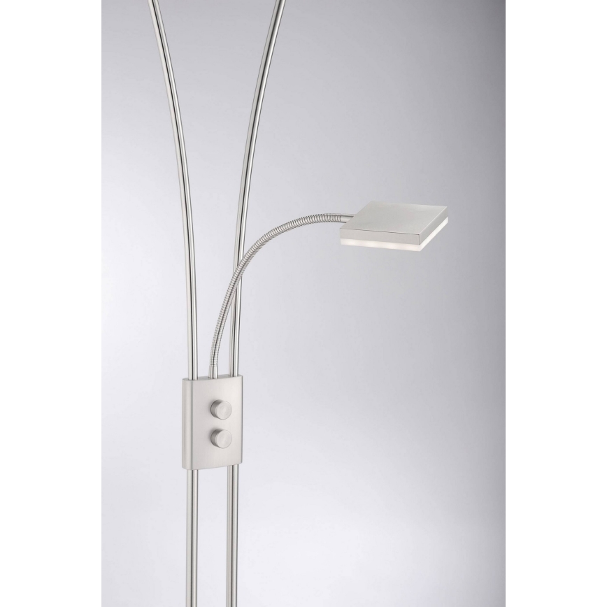 Leuchten Direkt 11776-55 - Dimbare en Staande LED Lamp HELIA LED/16,8W/230V + 2xLED/3,8W