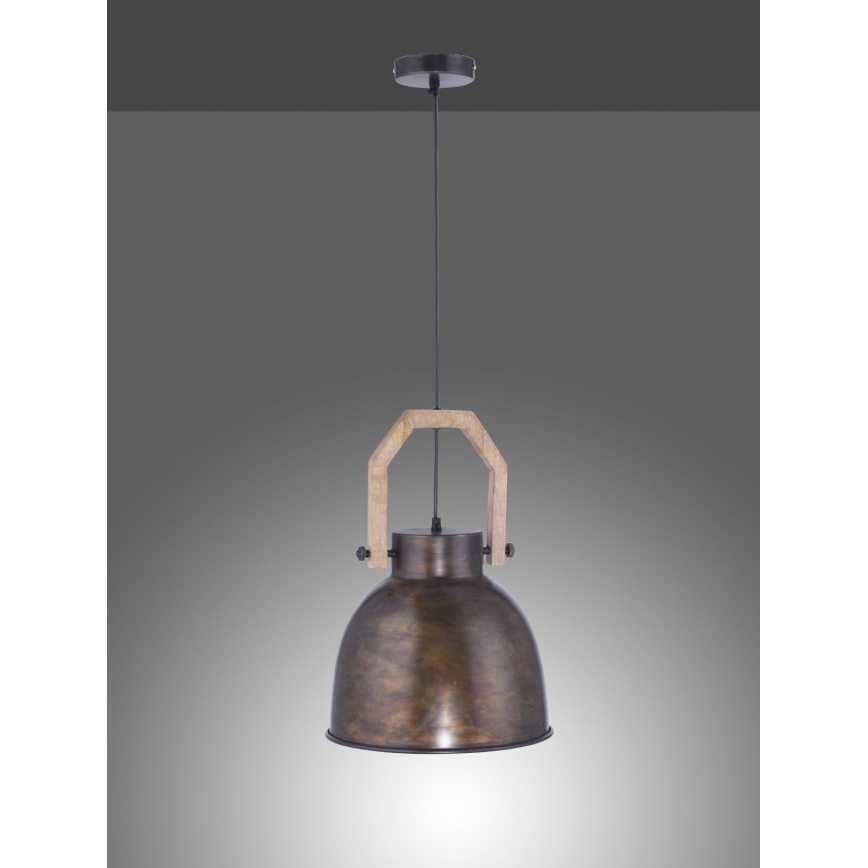 Leuchten Direkt 11986-18 - Hanglamp aan een koord SAMIA 1xE27/40W/230V mangoboom