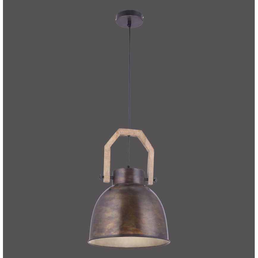 Leuchten Direkt 11986-18 - Hanglamp aan een koord SAMIA 1xE27/40W/230V mangoboom