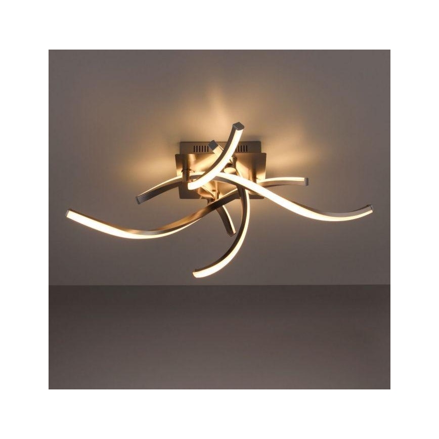 Leuchten Direkt 11995-55 - Dimbare  LED RGB Hanglamp voor Oppervlak Montage SWING LED/24,4W/230V 2700-5000K + afstandsbediening