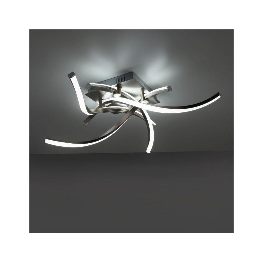 Leuchten Direkt 11995-55 - Dimbare  LED RGB Hanglamp voor Oppervlak Montage SWING LED/24,4W/230V 2700-5000K + afstandsbediening