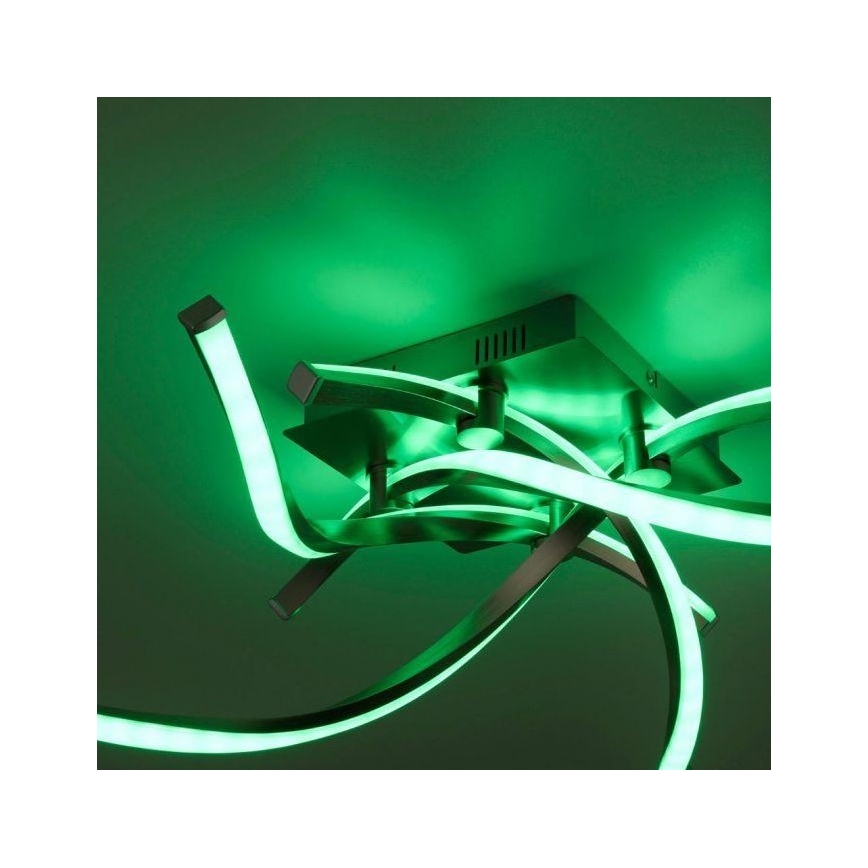 Leuchten Direkt 11995-55 - Dimbare  LED RGB Hanglamp voor Oppervlak Montage SWING LED/24,4W/230V 2700-5000K + afstandsbediening