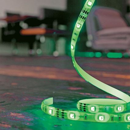 Leuchten Direkt 1210-70-BH - Dimbare LED RGB Strip TEANIA 3m 16,2W/12/230V + afstandsbediening