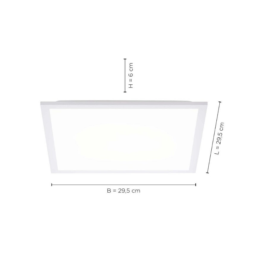 Leuchten Direkt 12200-16 - LED Plafond Lamp FLAT LED/17W/230V