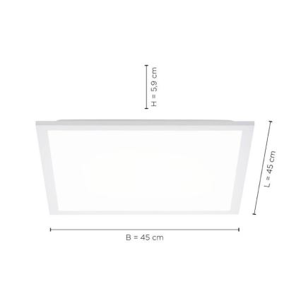 Leuchten Direkt 12201-16 - LED Plafond Lamp FLAT LED/22W/230V