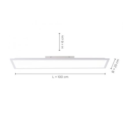 Leuchten Direkt 12204-16 - LED Plafond Lamp FLAT LED/24W/230V