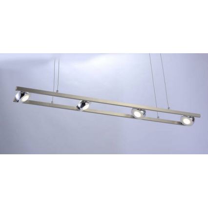 Leuchten Direkt 12470-55 - Dimbare LED RGB Hanglamp aan een koord OPTI 8xLED/3W/230V + afstandsbediening